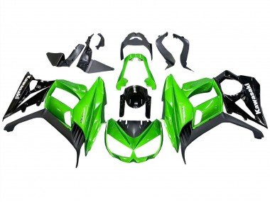 2010-2016 Glossy Black Matte Black Green Kawasaki Z1000SX Motorcycle Fairings