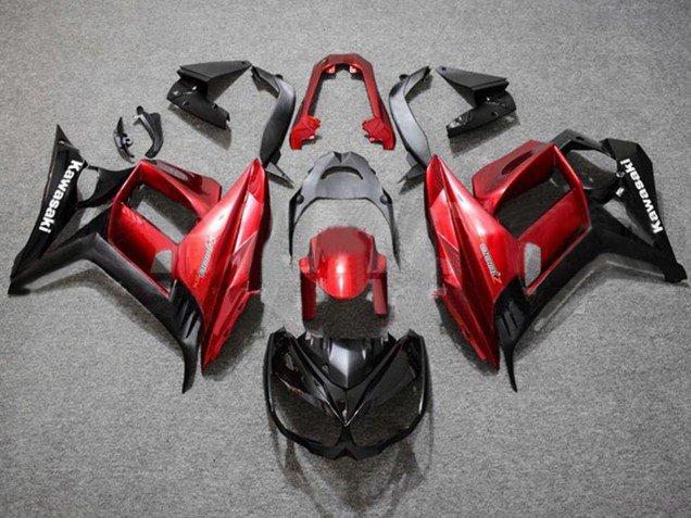 2010-2016 Red Glossy Black Kawasaki Z1000SX Motorcycle Fairings