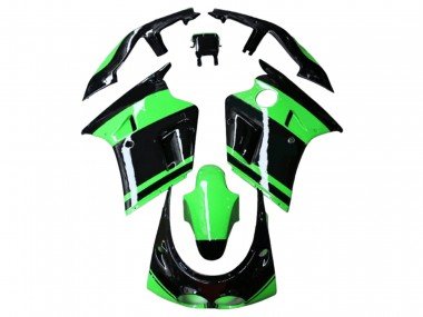1989-1990 Green Glossy Black Kawasaki ZXR250 Motorcycle Fairings