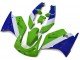 1989-1990 Green White Blue Kawasaki ZXR250 Motorcycle Fairings