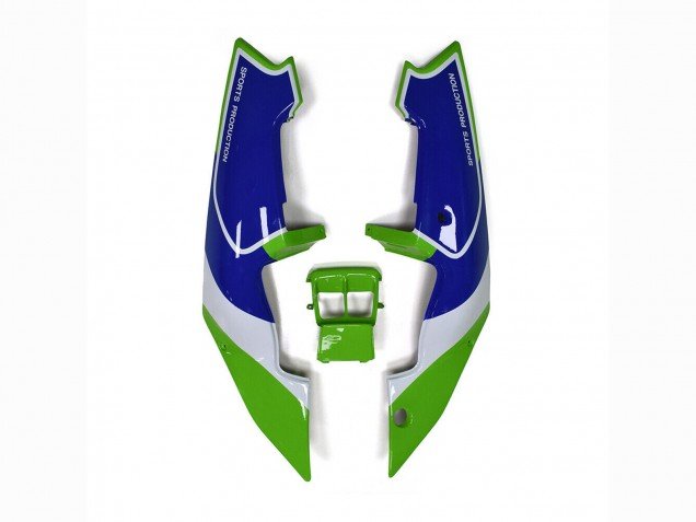 1989-1990 Green White Blue Kawasaki ZXR250 Motorcycle Fairings