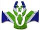 1989-1990 Green White Blue Kawasaki ZXR250 Motorcycle Fairings