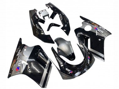 1989-1990 Glossy Black Grey Elf Touch4 Bridgestone Kawasaki ZXR250 Motorcycle Fairings