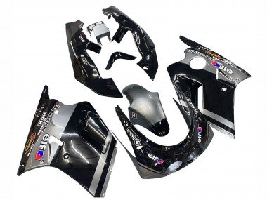 1989-1990 Glossy Black Grey Elf Touch4 Bridgestone Kawasaki ZXR250 Motorcycle Fairings