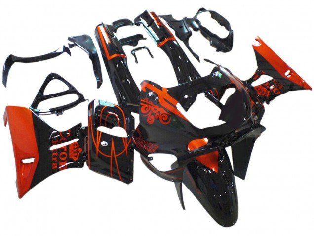 1998-2003 Glossy Black Red Corona Extra Kawasaki ZZR600 Motorcycle Fairings