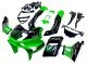 1993-2007 Green Glossy Black Green Monster Elf Touch4 Bridgestone Kawasaki ZZR400 Motorcycle Fairings