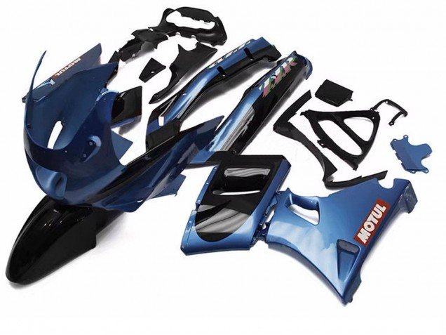 1993-2007 Blue Black Red Motul Kawasaki ZZR400 Motorcycle Fairings