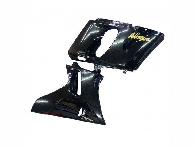1993-2007 Glossy Black Gold Ninja Kawasaki ZZR400 Motorcycle Fairings