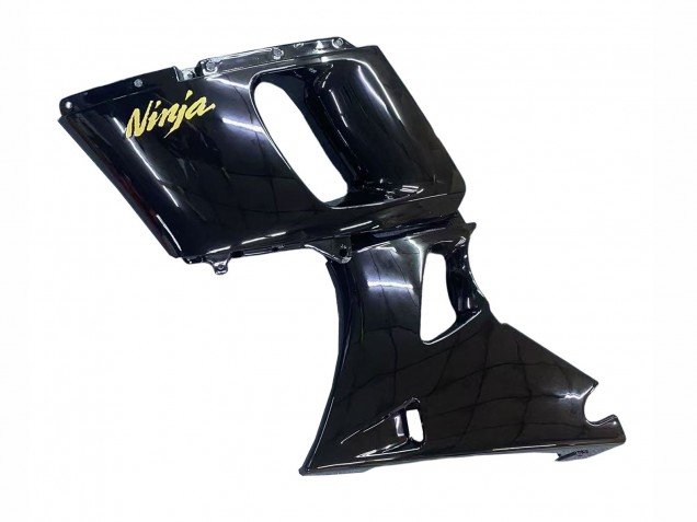 1998-2003 Glossy Black Gold Ninja Kawasaki ZZR600 Motorcycle Fairings