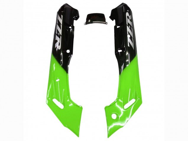 1998-2003 Green Glossy Black Flame Kawasaki ZZR600 Motorcycle Fairings