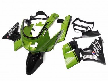 1998-2003 Green Glossy Black Elf Touch4 Bridgestone Kawasaki ZZR600 Motorcycle Fairings