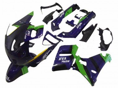 1993-2007 Green Dark Blue Purple Trick Star Eva Racing Kawasaki ZZR400 Motorcycle Fairings