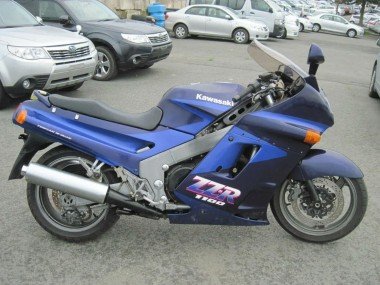 1990-1992 Blue Dark Blue Kawasaki ZZR1100 Motorcycle Fairings