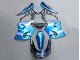 1993-2003 Glossy Blue Grey Kawasaki ZZR1100 Motorcycle Fairings