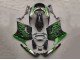 1993-2003 Glossy Black Green Flame Kawasaki ZZR1100 Motorcycle Fairings