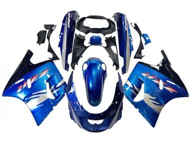 1993-2003 Blue Silver Black Kawasaki ZZR1100 Motorcycle Fairings