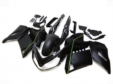 2007-2009 Matter Black Green Lines Kawasaki GTR1400/ZG1400 Motorcycle Fairings