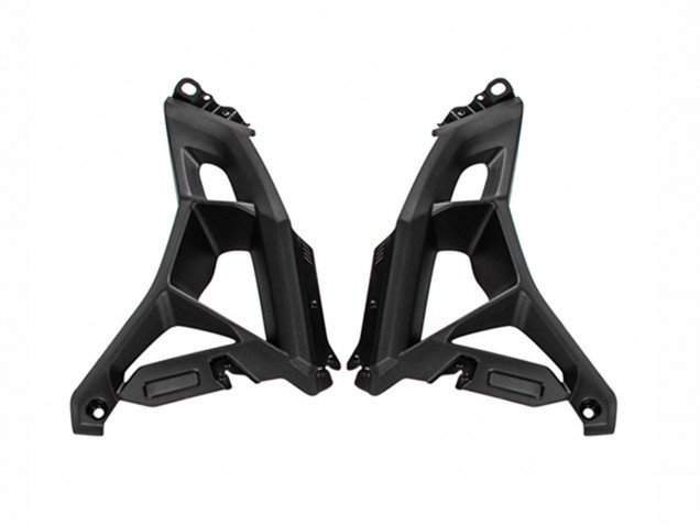2022-2025 Glossy Black White Kawasaki Versys 650 Motorcycle Fairings