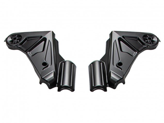 2022-2025 Glossy Black White Kawasaki Versys 650 Motorcycle Fairings