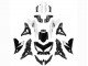 2022-2025 Glossy Black White Kawasaki Versys 650 Motorcycle Fairings