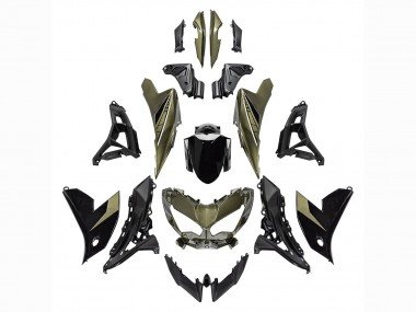 2022-2025 Dark Green Black Kawasaki Versys 650 Motorcycle Fairings
