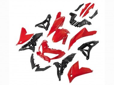 2022-2025 Red Black Kawasaki Versys 650 Motorcycle Fairings
