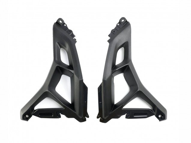 2022-2025 Glossy Black Kawasaki Versys 650 Motorcycle Fairings