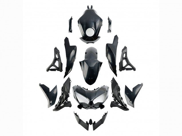 2022-2025 Glossy Black Kawasaki Versys 650 Motorcycle Fairings