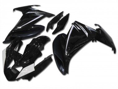 2009-2015 Glossy Black White Yamaha FZ6R Motorcycle Fairings
