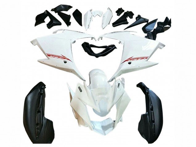 2009-2015 White Black Red Yamaha FZ6R Motorcycle Fairings