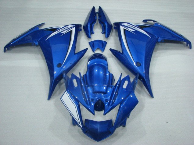 2009-2015 Blue White Yamaha FZ6R Motorcycle Fairings