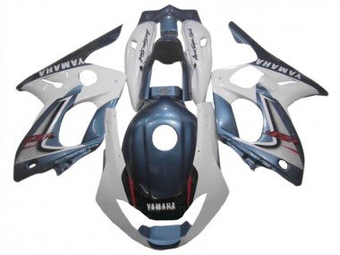 1996-2007 Dark Blue White Yamaha YZF600R Thundercat Motorcycle Fairings