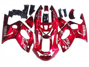 1996-2007 Red White Thunderace Yamaha YZF600R Thundercat Motorcycle Fairings