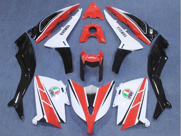 2012-2014 Red White Black Yamaha TMAX530 Motorcycle Fairing