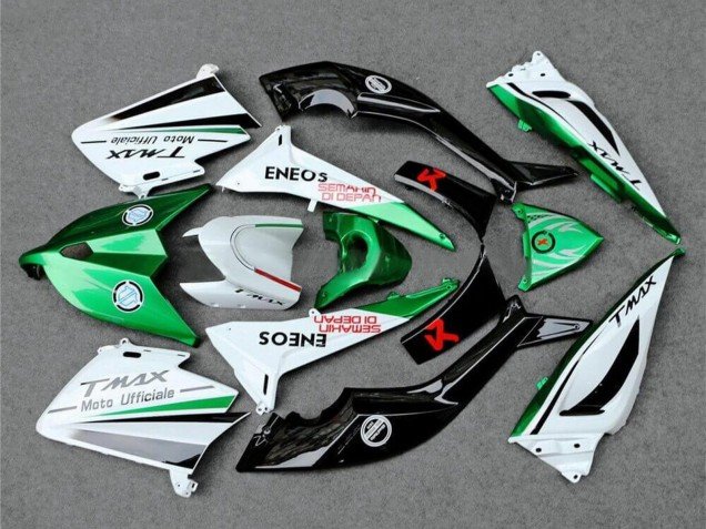 2012-2014 White Green Black Semakin Didepan ENEOS Yamaha TMAX530 Motorcycle Fairings