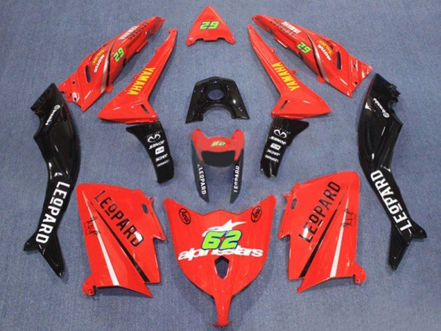 2012-2014 Red Black 62 Yamaha TMAX530 Motorcycle Fairings