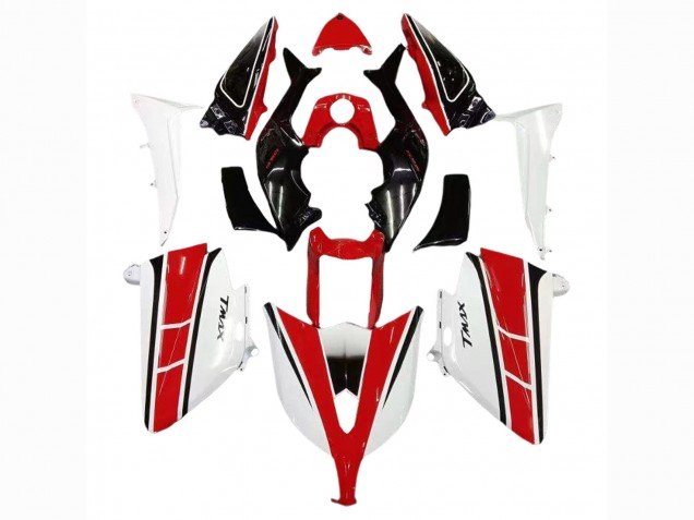 2012-2014 Red White Black Yamaha TMAX530 Motorcycle Fairings