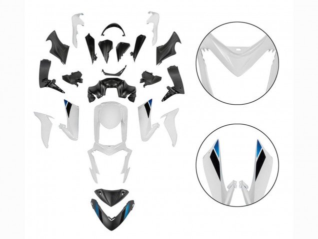 2015-2020 Black White Suzuki GSX-S 1000 Motorcycle Fairings