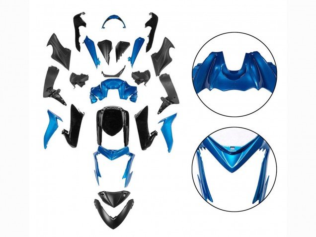 2015-2020 Blue Black Suzuki GSX-S 1000 Motorcycle Fairings