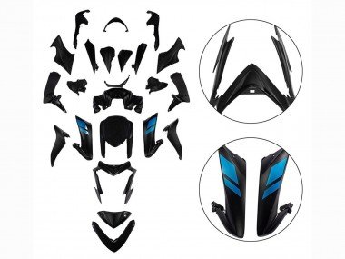 2015-2020 Black with Blue Suzuki GSX-S 1000 Motorcycle Fairings