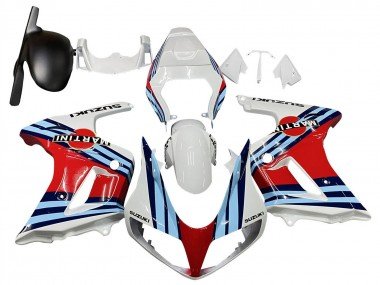 2003-2013 White Red Blue Martini Suzuki SV650 Motorcycle Fairings
