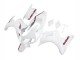 2003-2013 White with Dark Red Lines Suzuki SV650 Motorcycle Fairings