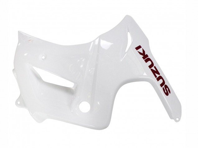 2003-2013 White with Dark Red Lines Suzuki SV650 Motorcycle Fairings