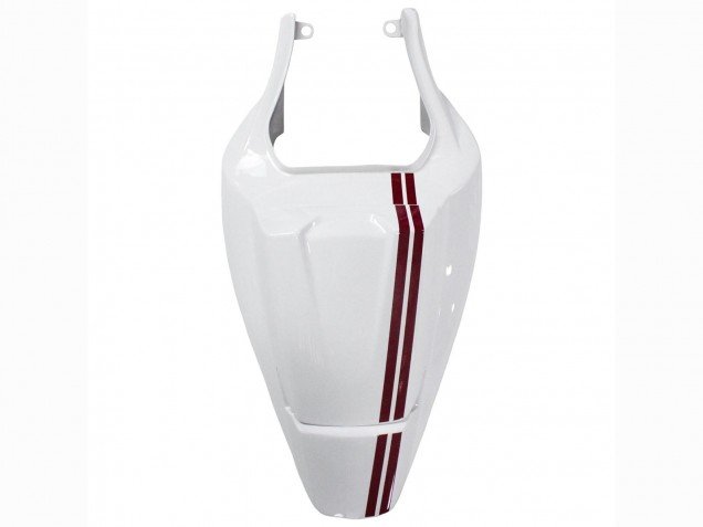 2003-2013 White with Dark Red Lines Suzuki SV650 Motorcycle Fairings