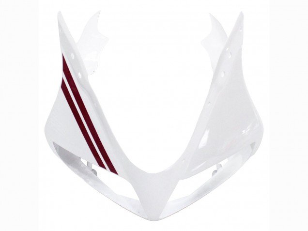 2003-2013 White with Dark Red Lines Suzuki SV650 Motorcycle Fairings