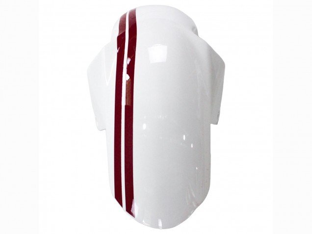 2003-2013 White with Dark Red Lines Suzuki SV650 Motorcycle Fairings