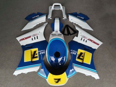 1984-1987 White Blue Yellow 7 Suzuki RG400 RG500 RG400/500 Motorcycle Fairings