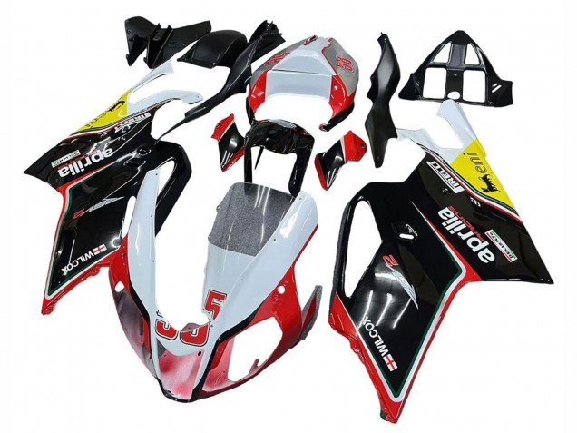 2003-2006 White Red Black Yellow 58 Aprilia RSV1000 Motorcycle Fairings