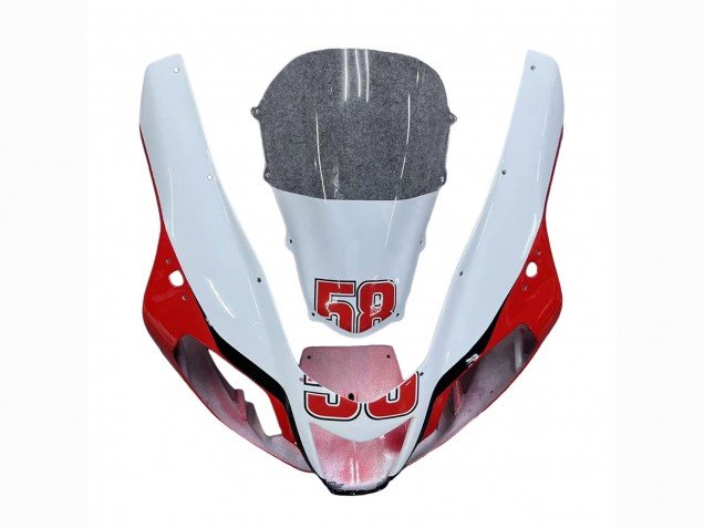2003-2006 White Red Black Yellow 58 Aprilia RSV1000 Motorcycle Fairings