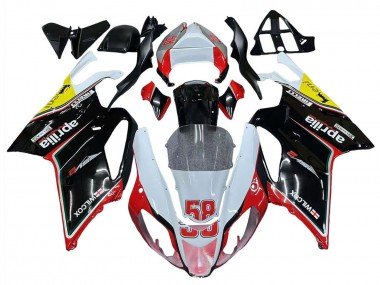 2003-2006 White Red Black Yellow 58 Aprilia RSV1000 Motorcycle Fairings